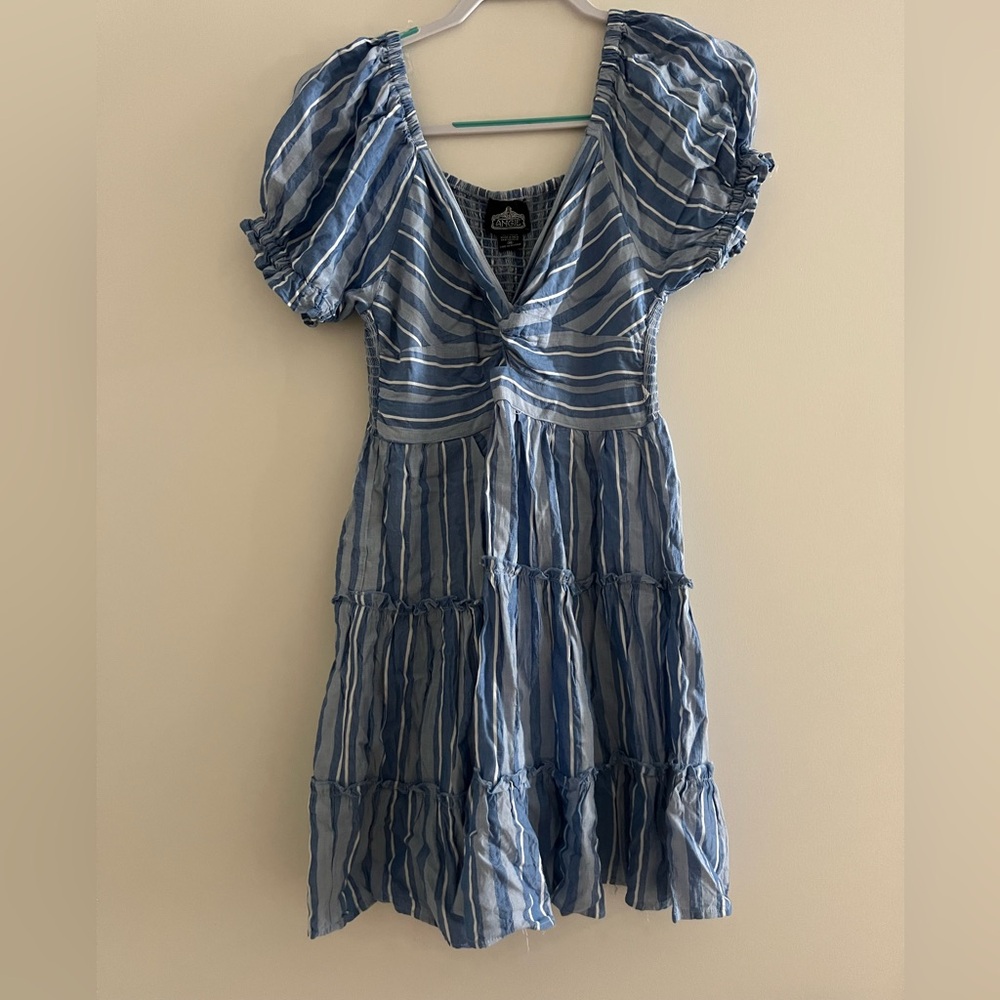 Angie Blue and White Striped Dress